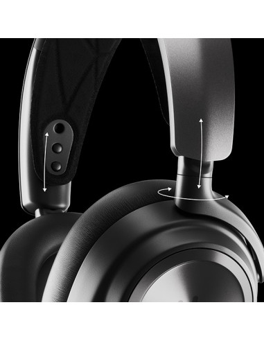 Steelseries Arctis Nova Pro Wireless Zestaw Słuchawkowy Bezprzewodowy Opaska Na Głowę Gaming Bluetooth Czarny