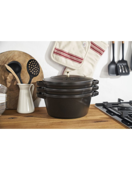 Staub La Cocotte 4,2 L Okrągły Żeliwo Naczynie Do Pieczenia
