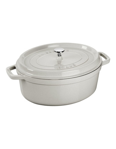 Garnek Żeliwny Owalny Staub 40501-448-0 - Biała Trufla 6.7 Ltr