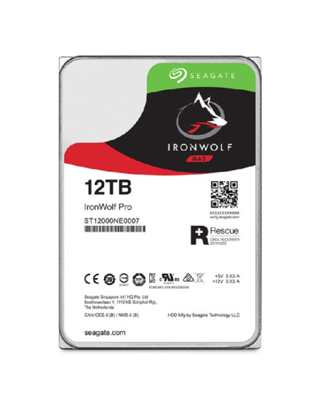 Seagate Ironwolf Pro Dysk Twardy 12 Tb 256 Mb 3.5" Serial Ata Iii (St12000Nt001)