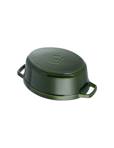 Garnek Żeliwny Owalny Staub 40509-363-0 - Zielony 4.2 Ltr