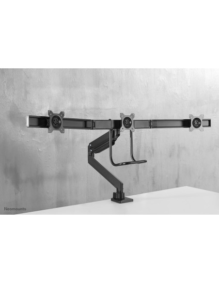 Neomounts Nm-D775Dx3Black Uchwyt / Stojak Do Monitorów 68,6 Cm (27") Biurko Czarny