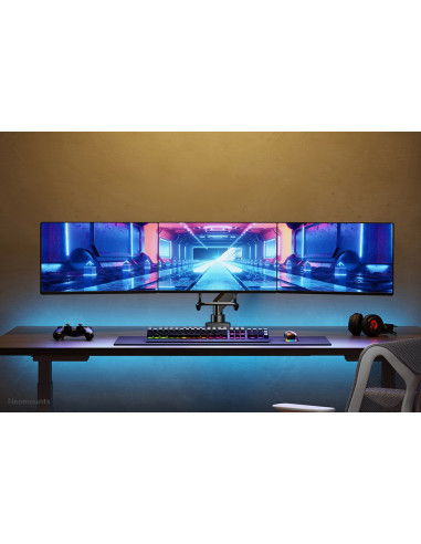 Neomounts Nm-D775Dx3Black Uchwyt / Stojak Do Monitorów 68,6 Cm (27") Biurko Czarny