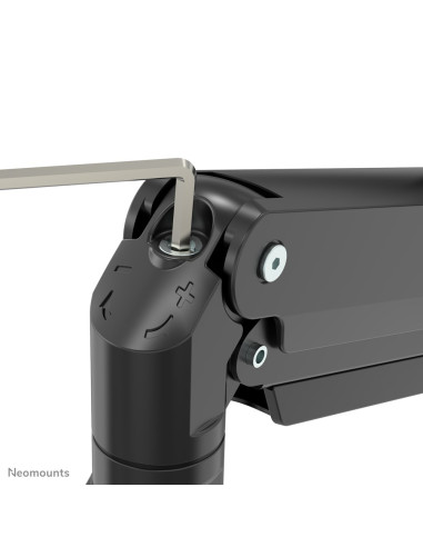 Neomounts Nm-D775Dx3Black Uchwyt / Stojak Do Monitorów 68,6 Cm (27") Biurko Czarny