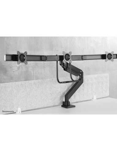 Neomounts Nm-D775Dx3Black Uchwyt / Stojak Do Monitorów 68,6 Cm (27") Biurko Czarny
