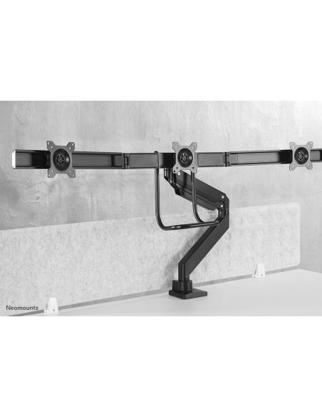 Neomounts Nm-D775Dx3Black Uchwyt / Stojak Do Monitorów 68,6 Cm (27") Biurko Czarny