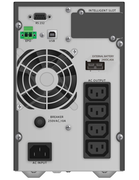 Powerwalker Vfi 1000 Tgb Podwójnej Konwersji (Online) 1 Kva 900 W 4 X Gniazdo Sieciowe