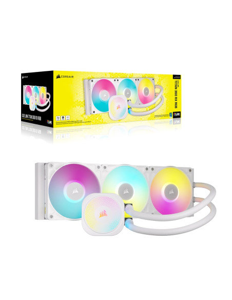 Corsair Icue Link Titan Rx Rgb Procesor Chłodnica Cieczy All-In-One 12 Cm Biały 1 Szt.