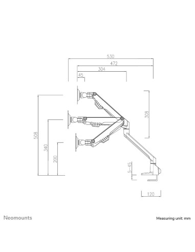 Uchwyt Biurkowy Do Monitora 10-32" Fpma-D750Dwhite2 Neomounts