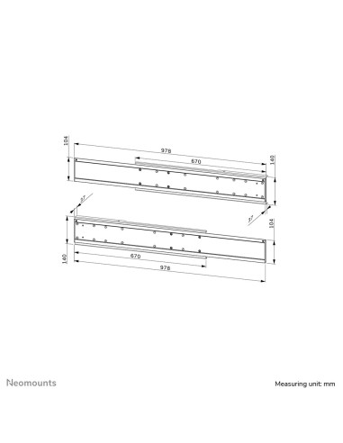 Adapter Do Tv Dual Screen Adm-875Wh2 Neomounts