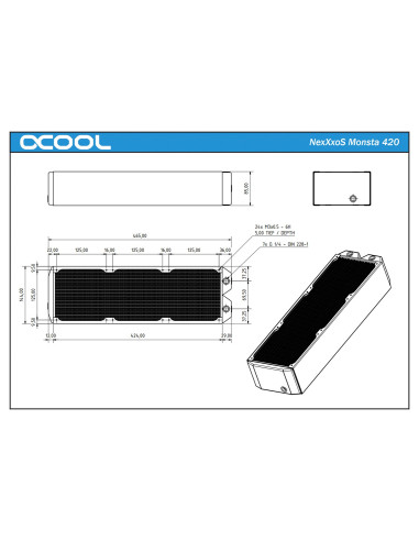 Radiator Nexxxos Monsta 420Mm