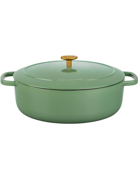 Garnek Żeliwny Owalny Ballarini Bellamonte 75003-574-0 - 5,5 Ltr Zielony