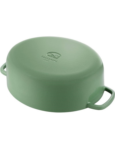 Garnek Żeliwny Owalny Ballarini Bellamonte 75003-574-0 - 5,5 Ltr Zielony