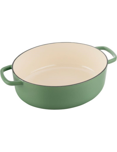 Garnek Żeliwny Owalny Ballarini Bellamonte 75003-574-0 - 5,5 Ltr Zielony