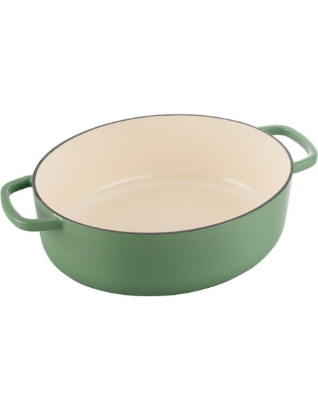 Garnek Żeliwny Owalny Ballarini Bellamonte 75003-574-0 - 5,5 Ltr Zielony