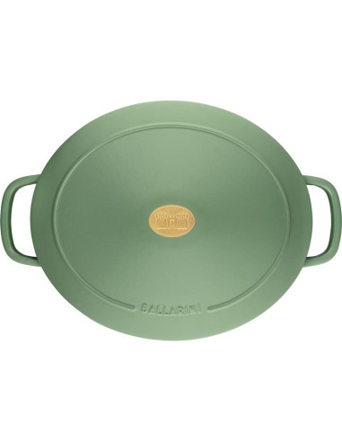 Garnek Żeliwny Owalny Ballarini Bellamonte 75003-574-0 - 5,5 Ltr Zielony