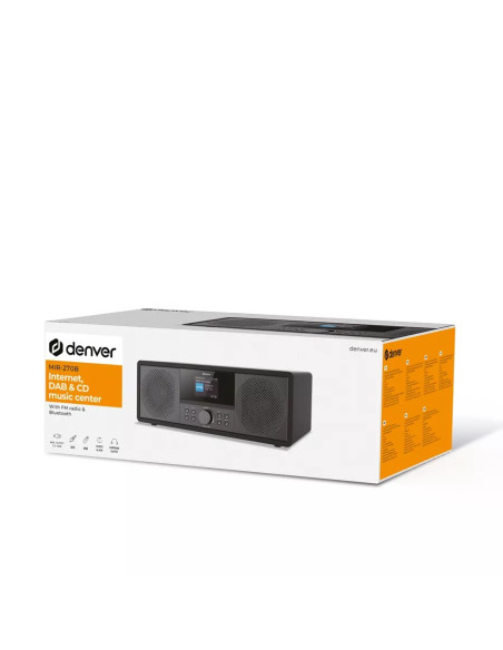 Wieża Stereo Denver Mir-270B Z Radiem Internetowym Czarna