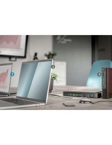 Digitus Przełącznik Kvm, 4-Portowy, 4K 60 Hz, 4 X Dp In, 1 X Dp/Hdmi Out