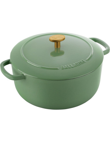 Garnek Żeliwny Okrągły Ballarini Bellamonte - 3 Ltr, Zielony