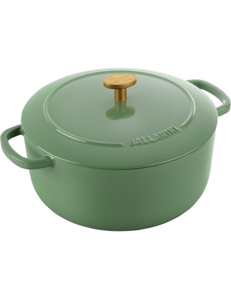 Garnek Żeliwny Okrągły Ballarini Bellamonte - 3 Ltr, Zielony