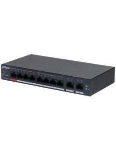 Dahua Technology Dh-Cs4010-8Gt-110 Łącza Sieciowe Zarządzany L2 Gigabit Ethernet (10/100/1000) Obsługa Poe Czarny