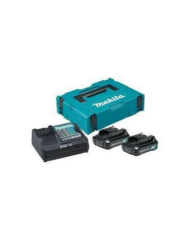 Makita Zestaw Zasilający 12V 2X1,5Ah (Bl1016X2+Dc10Sb) Makpac