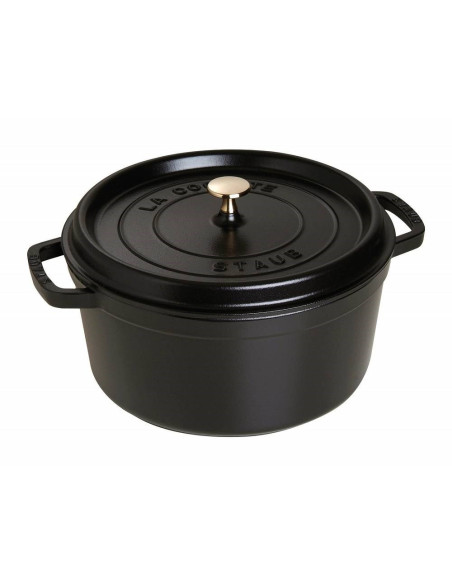 Garnek Żeliwny Okrągły Staub La Cocotte 40509-471-0 - 400 Ml Czarny