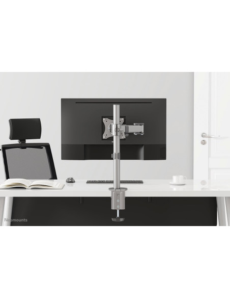 Neomounts Nm-D135Silver Uchwyt / Stojak Do Monitorów 76,2 Cm (30") Biurko Srebrny
