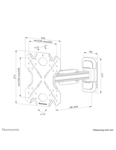 Uchwyt Ścienny Do Telewizora Tv Set Acc Wall Mount Wl40S-840Bl12 Neomounts