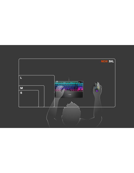 Podkładka Gamingowa Steelseries Qck 3Xl Black