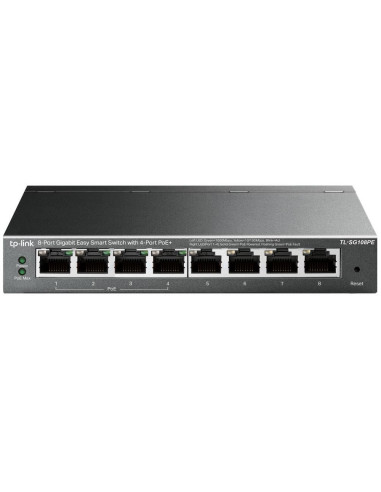 Tp-Link Tl-Sg108Pe Zarządzany L2 Gigabit Ethernet (10/100/1000) Obsługa Poe Czarny