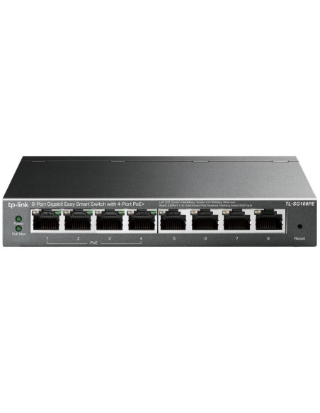Tp-Link Tl-Sg108Pe Zarządzany L2 Gigabit Ethernet (10/100/1000) Obsługa Poe Czarny