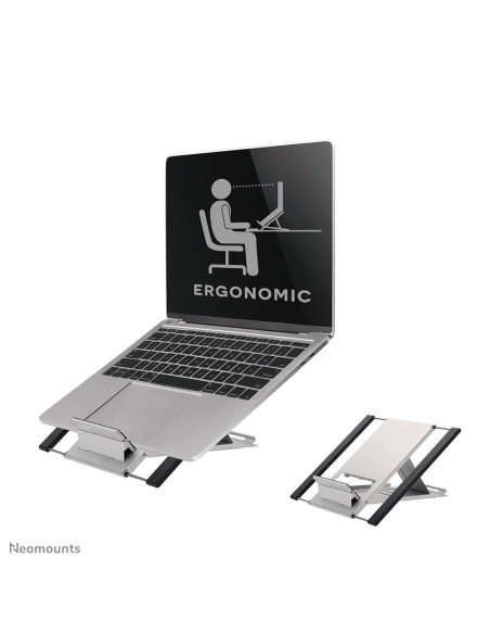 Neomounts Nsls100 Stojak Na Laptop Półka Wysięgnikowa Na Notebooka Srebrny 55,9 Cm (22")