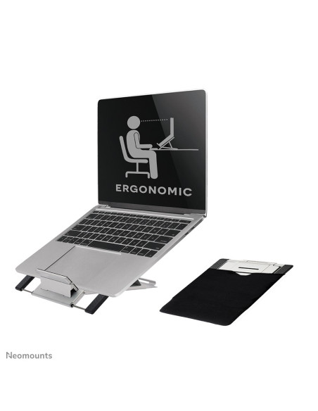 Neomounts Nsls100 Stojak Na Laptop Półka Wysięgnikowa Na Notebooka Srebrny 55,9 Cm (22")