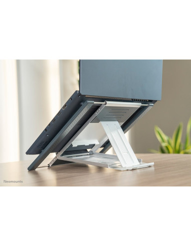 Neomounts Nsls100 Stojak Na Laptop Półka Wysięgnikowa Na Notebooka Srebrny 55,9 Cm (22")