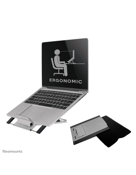 Neomounts Nsls100 Stojak Na Laptop Półka Wysięgnikowa Na Notebooka Srebrny 55,9 Cm (22")