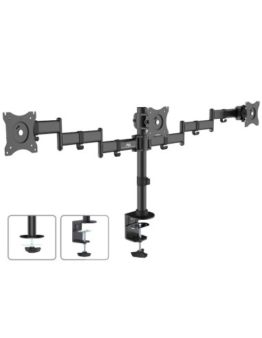 Maclean Mc-811 Uchwyt Biurkowy Na 3 Monitory