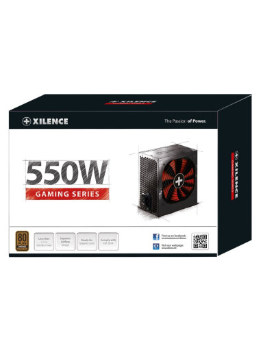 Xilence Performance A+ Xn215 Moduł Zasilaczy 550 W 20+4 Pin Atx Atx Czarny