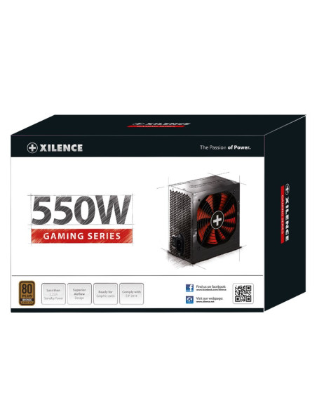 Xilence Performance A+ Xn215 Moduł Zasilaczy 550 W 20+4 Pin Atx Atx Czarny