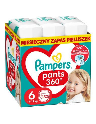 Pampers Pieluchomajtki Mth Rozm 6, 15+Kg, 132Szt