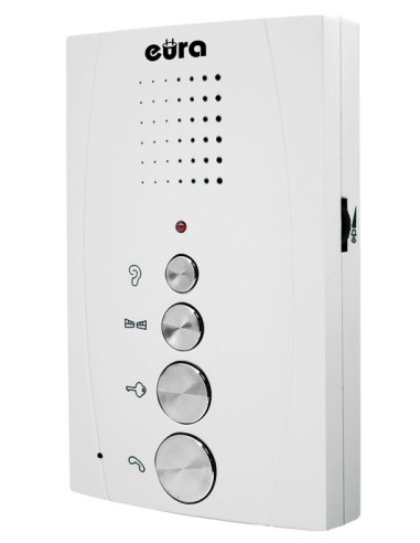 Domofon 'Eura' Adp-51A3 'Difesa' - 1-Rodzinny, 2 Unifony, Interkom, (Biały)