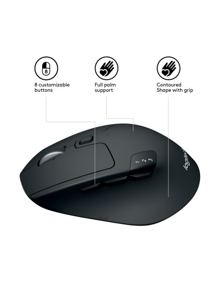 Mysz Logitech M720 Triathlon 910-004791 (Optyczna  1000 Dpi  Kolor Czarny)