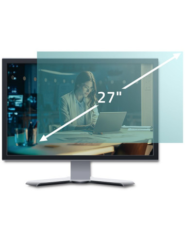 Qoltec 51049 Filtr Światła Niebieskiego 27" | 16:9 | Ochrona Wzroku | Anti Glare