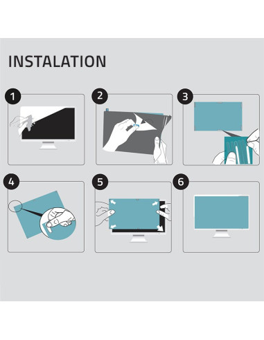Qoltec 51049 Filtr Światła Niebieskiego 27" | 16:9 | Ochrona Wzroku | Anti Glare