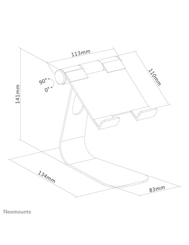 Neomounts By Newstar Ds15-050 Uchwyt Pasywny Tablet/Umpc Srebrny