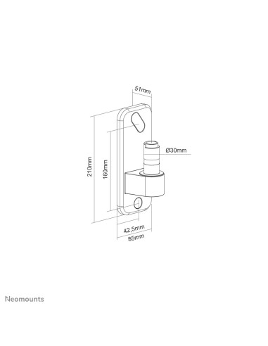 Neomounts Awl75-450Bl Akcesorium Do Montażu Monitorów