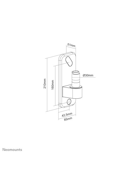 Neomounts Awl75-450Bl Akcesorium Do Montażu Monitorów