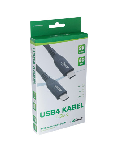 Inline 35901A Kabel Usb Usb4 Gen 3X2 1 M Usb C Czarny