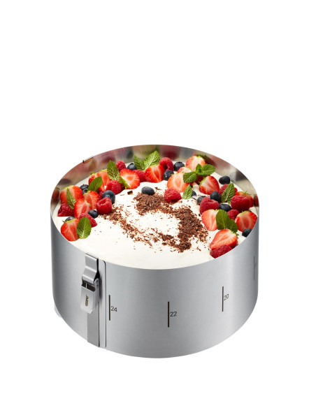 Pierścień Do Tortu 10 Cm Gefu Tondo Clip G-14300