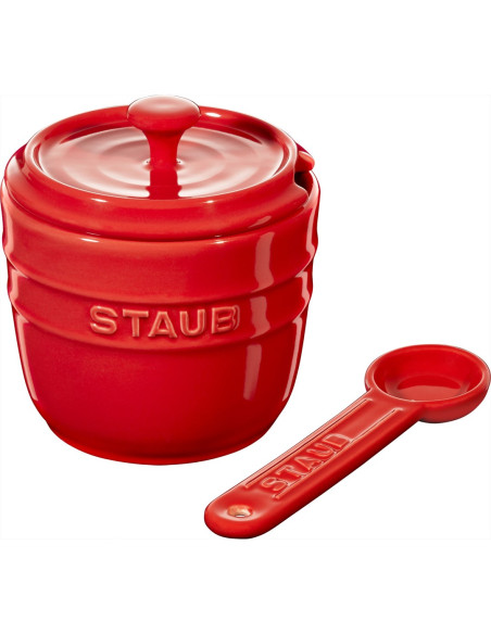 Pojemnik Na Sól Z Łyżeczką Staub - 250 Ml, Czerwony